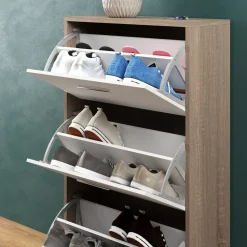 Schuhkipper Gizmo Weiß/Sonoma 59 x 105 cm Vicco