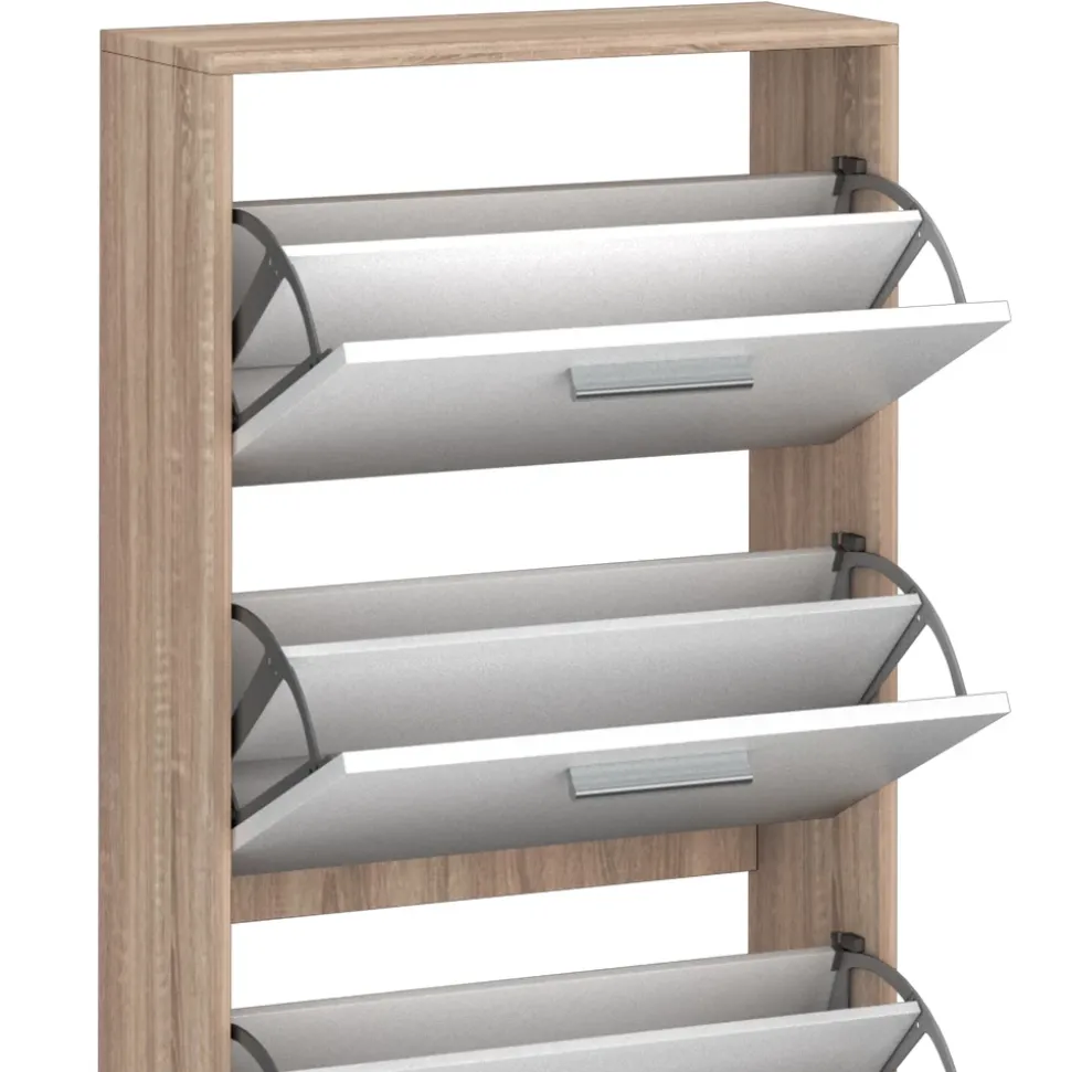 Schuhkipper Gizmo Weiß/Sonoma 59 x 169.5 cm Vicco