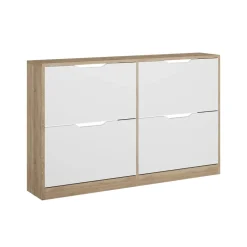 Schuhkipper Luca Sonoma/Weiß 116.6 x 72.5 cm mit 4 Fächern Vicco