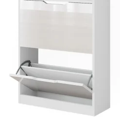 Schuhkipper Luca Weiß 59 x 89.5 cm mit 2 Fächern Vicco