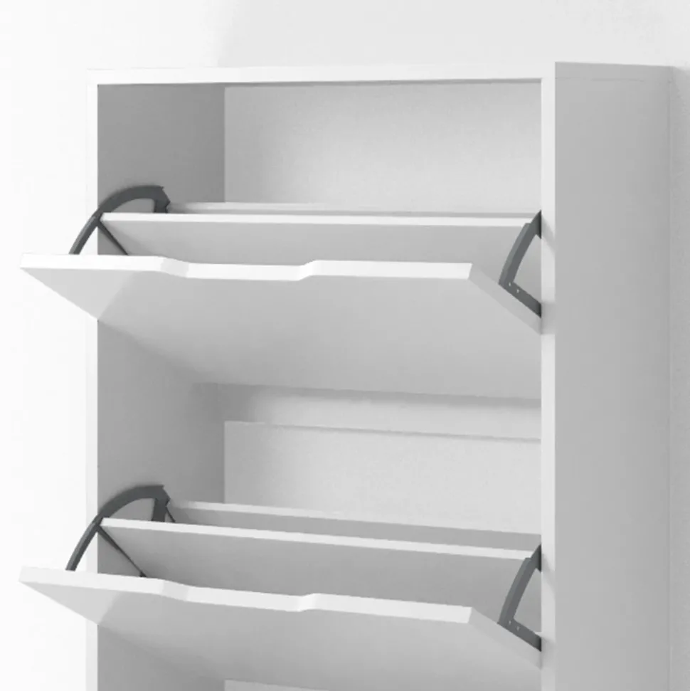 Schuhkipper Luca Weiß 59 x 169 cm 5 Fächer Vicco