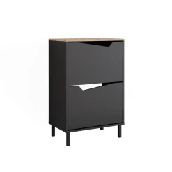 Schuhkipper Marelle Anthrazit/Artisan 60 x 91.6 cm mit 2 Fächern Vicco