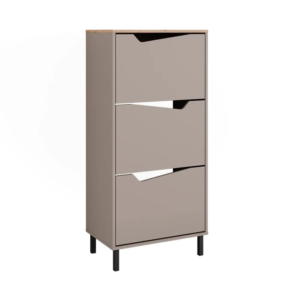 Schuhkipper Marelle Greige/Artisan 60 x 129.5 cm mit 3 Fächern Vicco