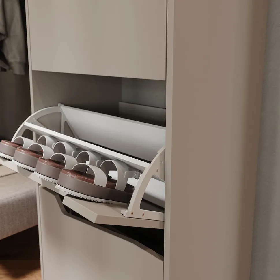 Schuhkipper Marelle Greige/Artisan 60 x 129.5 cm mit 3 Fächern Vicco