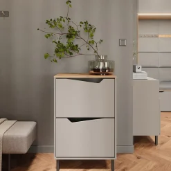 Schuhkipper Marelle Greige/Artisan 60 x 91.6 cm mit 2 Fächern Vicco