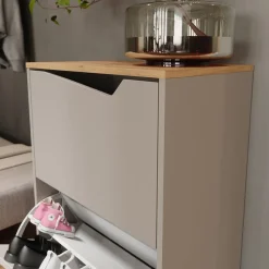 Schuhkipper Marelle Greige/Artisan 60 x 91.6 cm mit 2 Fächern Vicco