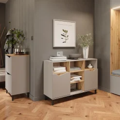 Schuhkipper Marelle Greige/Artisan 60 x 91.6 cm mit 2 Fächern Vicco