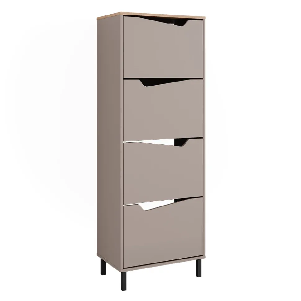 Schuhkipper Marelle Greige/Artisan 60 x 167.4 cm mit 4 Fächern Vicco