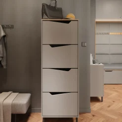 Schuhkipper Marelle Greige/Artisan 60 x 167.4 cm mit 4 Fächern Vicco