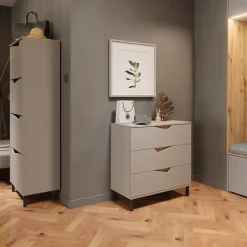 Schuhkipper Marelle Greige/Artisan 60 x 167.4 cm mit 4 Fächern Vicco