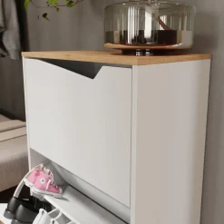 Schuhkipper Marelle Weiß/Artisan 60 x 91.6 cm mit 2 Fächern Vicco