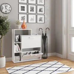 Schuhkipper Orlando Weiß 24.5 x 90 cm Vicco