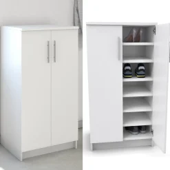 Schuhschrank Dalia Weiß 56 x 108 cm Vicco