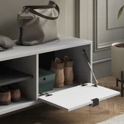 Schuhschrank Eliza Grau 100 x 45 cm mit Klapptür Vicco