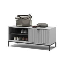 Schuhschrank Eliza Grau 100 x 45 cm mit Klapptür Vicco