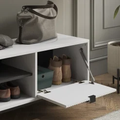 Schuhschrank Eliza Weiß 100 x 45 cm mit Klapptür Vicco