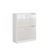 Schuhschrank Gizmo Weiß Hochglanz 59 x 72.5 cm 2 Fächern Vicco
