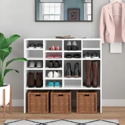 Schuhschrank Hermia Weiß 104 x 99 cm Vicco