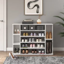 Schuhschrank Levin Weiß 116.2 x 87.4 cm Vicco