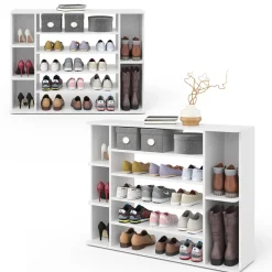 Schuhschrank Levin Weiß 116.2 x 87.4 cm Vicco