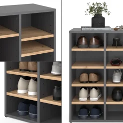 Schuhschrank Lysander Goldkraft Eiche 104 x 65.5 cm Vicco