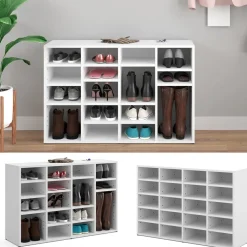 Schuhschrank Lysander Weiß 104 x 65.5 cm Vicco