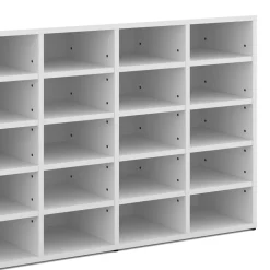 Schuhschrank Lysander Weiß 104 x 65.5 cm Vicco