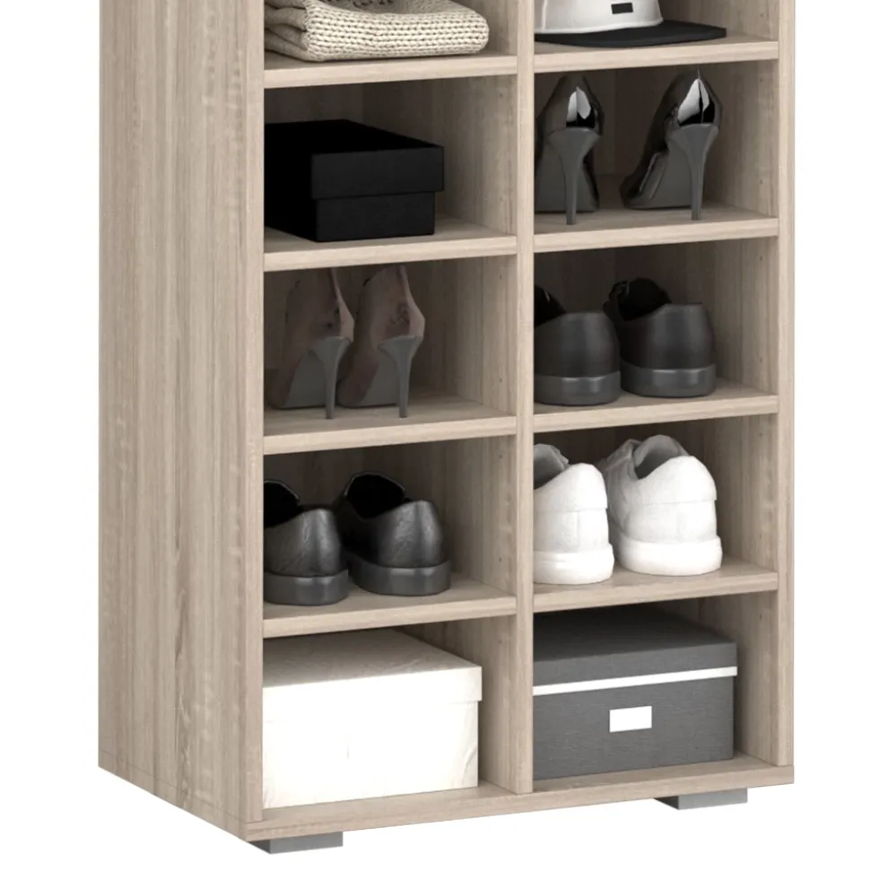 Schuhschrank Paris Sonoma 52.4 x 183.3 cm 22 Fächer Vicco