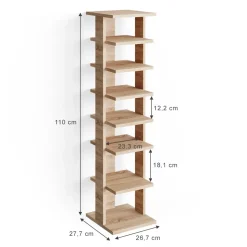 Schuhschrank Sara Sonoma 26.7 x 110 cm Vicco