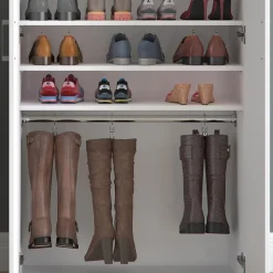 Schuhschrank Torge Weiß 80 x 178 cm Vicco