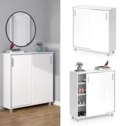 Schuhschrank Viva Weiß 100.2 x 108 cm Vicco