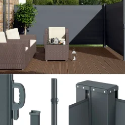 Seitenmarkise Anthrazit 300 x 160 cm OK-Living