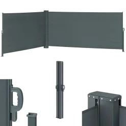 Seitenmarkise Anthrazit 300 x 160 cm OK-Living