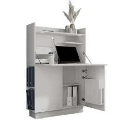 Sekretär Schreibtisch Alena Weiß 85 x 27 cm Vicco