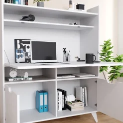 Sekretär Schreibtisch Berdi Weiß 110 x 45 cm Vicco