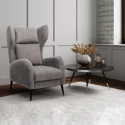 Sessel Chelsea Grau mit Liegefunktion Vitalispa