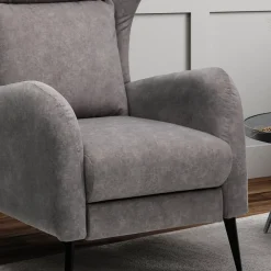 Sessel Chelsea Grau mit Liegefunktion Vitalispa