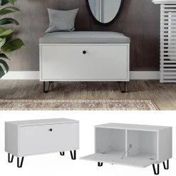 Sitzbank Siri Weiß 80 x 46 cm Vicco