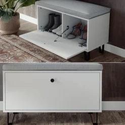 Sitzbank Siri Weiß 80 x 46 cm Vicco