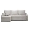 Sofa L Form Ecksofa Beige 224 x 144 cm inkl. Stauraum Vitalispa