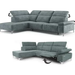 Sofa L Form James Grau 301 x 218 cm Linke Ecke Vitalispa