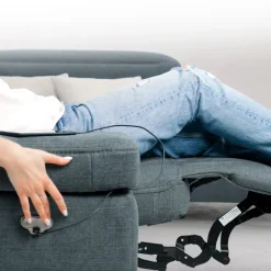 Sofa L Form James Grau 218 x 301 cm Rechte Ecke Vitalispa