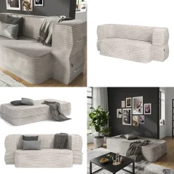 Sofa Lille Beige 190 cm mit Schlaffunktion Vitalispa