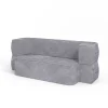 Sofa Lille Grau 190 cm mit Schlaffunktion Vitalispa