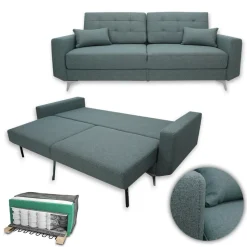 Sofa York Blau 230 cm Vitalispa