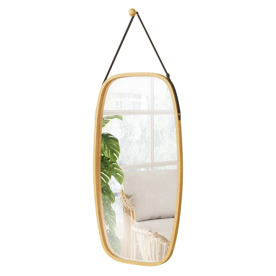 Spiegel Mirno Bambus 44 x 1.5 cm mit verstellbarem Gurt Vicco