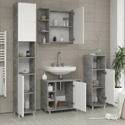 Spiegelschrank Fynn Beton 62 x 64 cm Vicco