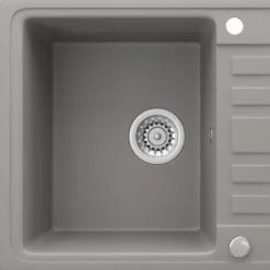 Spülbecken Beton 57.5 x 46 cm mit Trockenplatz Bergström