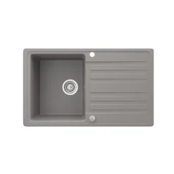 Spülbecken Beton 76.5 x 46 cm mit Trockenplatz Bergström