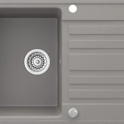 Spülbecken Beton 76.5 x 46 cm mit Trockenplatz Bergström